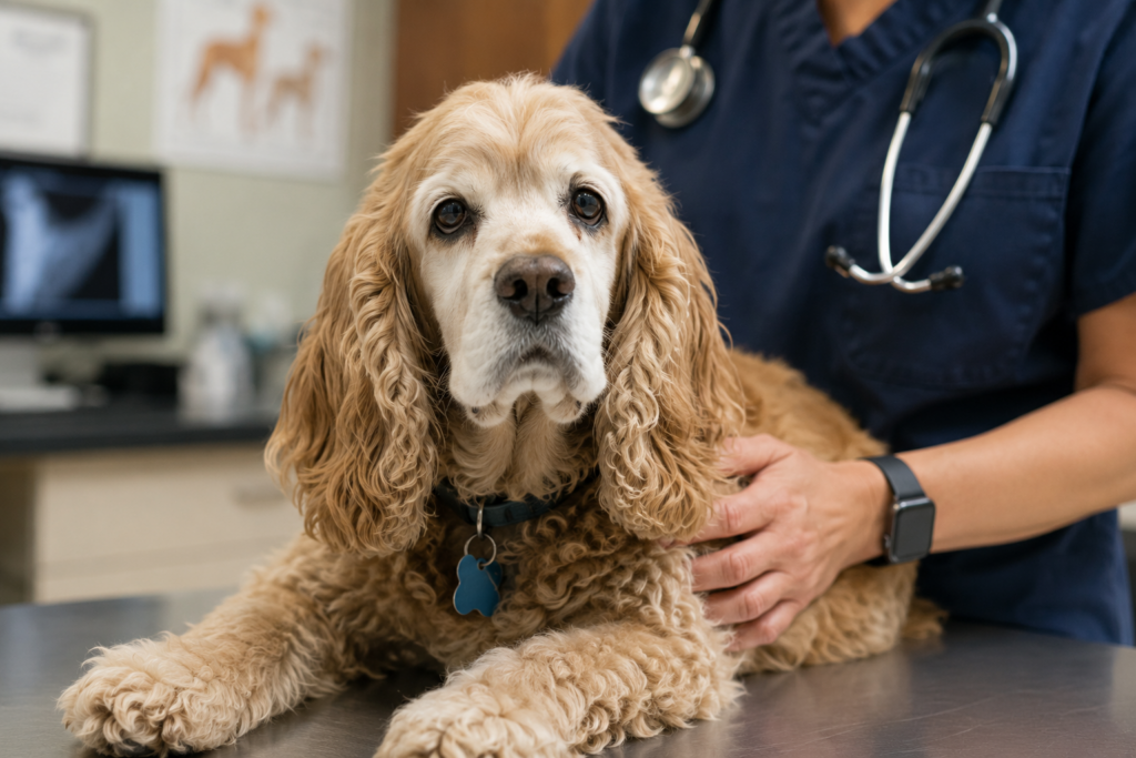 older dog check up